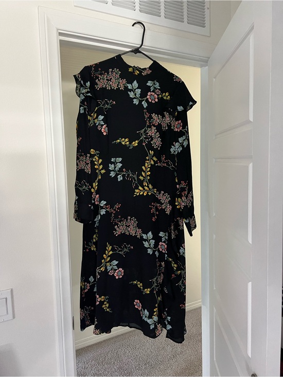 Who What Wear Dresses & Skirts - Black Floral Long Sleeve Women's Dress